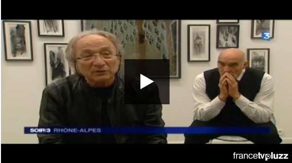 Interview Ernest Pignon Ernest et Bruno Paccard - FR3 - Exposition Galerie PALLADE
