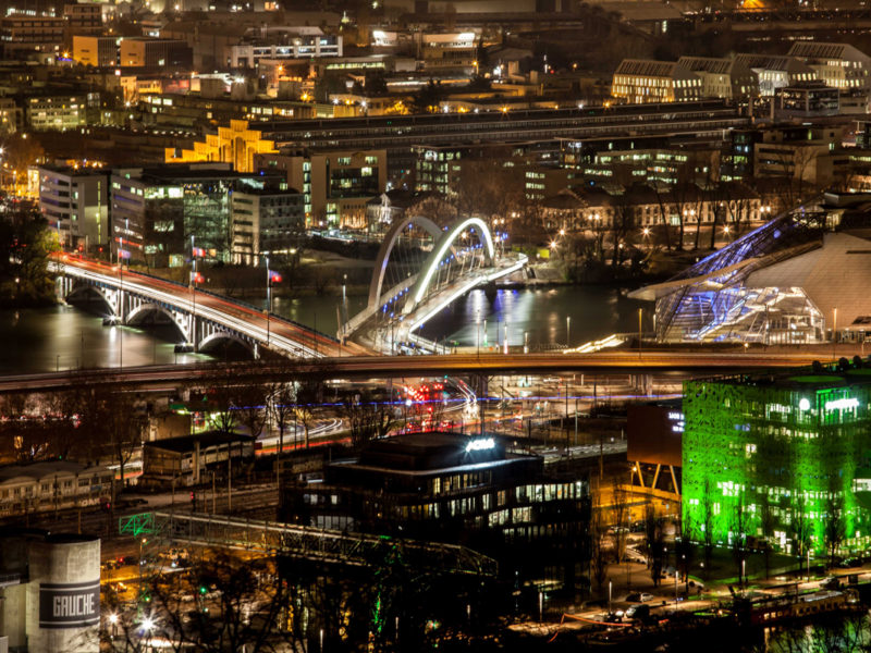 bruno paccard - theme : Lyon, un certain point de vue : confluence-nuit