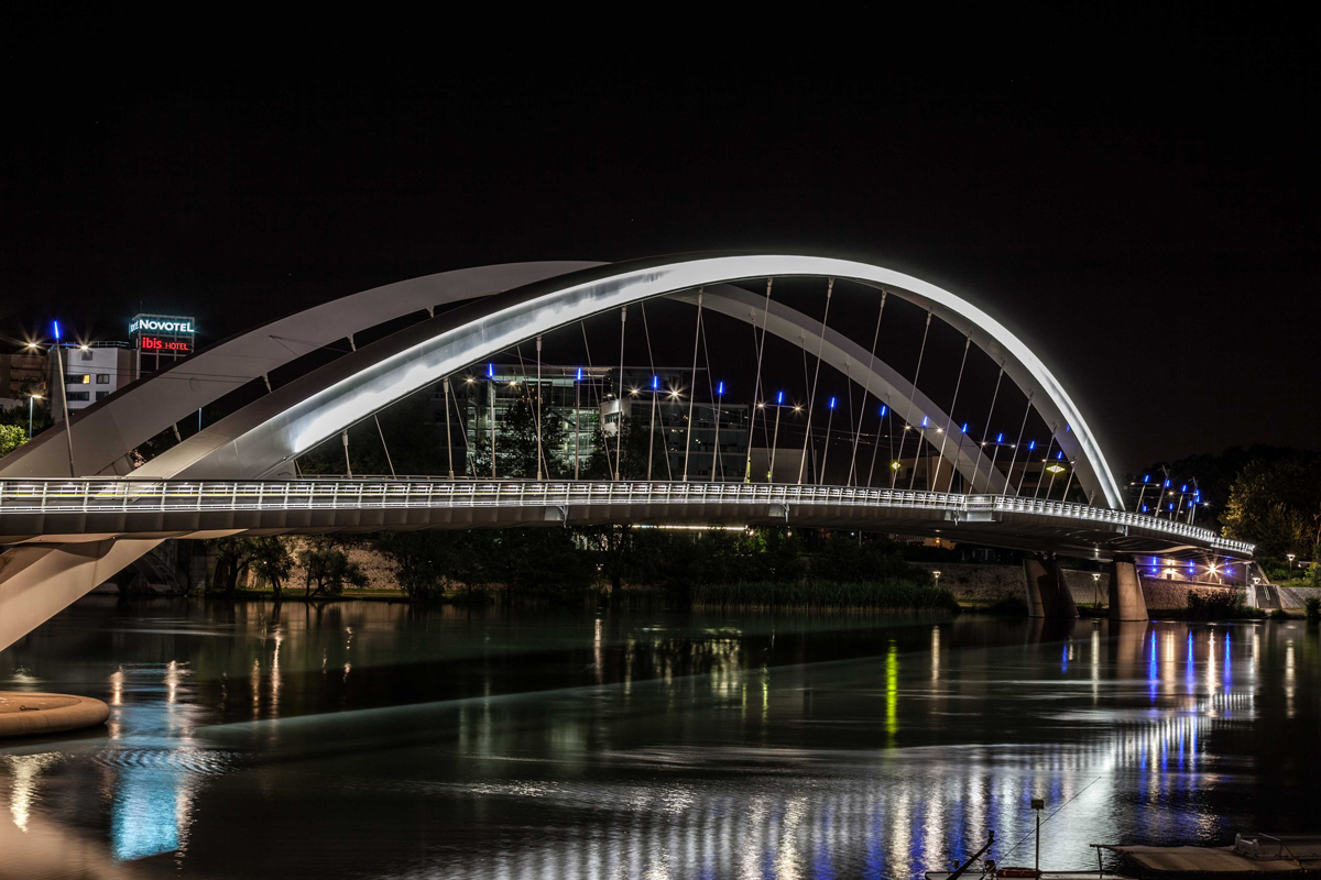 bruno paccard - theme : Lyon, un certain point de vue : pont-barre-nuit