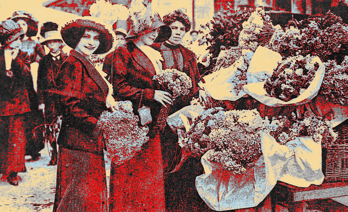 Bruno Paccard - photographies - Vintage - Nice-1910-marche-aux-fleurs