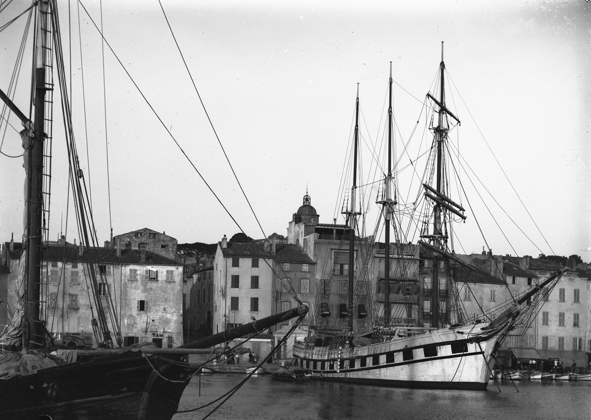 Bruno Paccard - photographies - vintage -st-tropez-1910-le-port