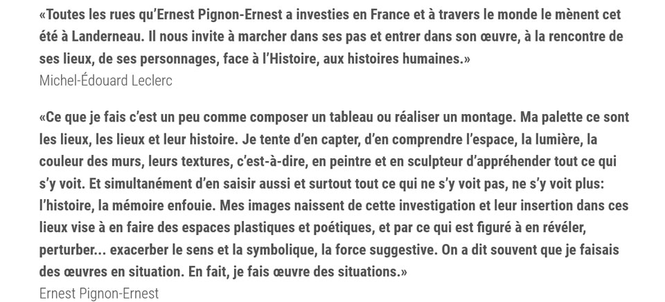 exposition ernest pignon : edouard leclerc