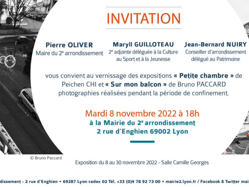 Bruno Paccard : sur mon balcon - exposition mairie de Lyon 2